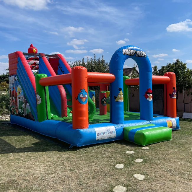 Château Gonflable Multiplay + Toboggan (Happy Angry)