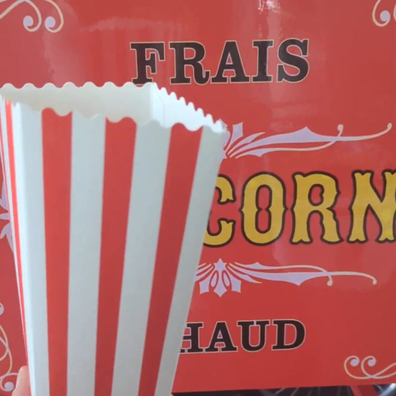 Cornet Popcorn (Lot de 25) + Maïs 500g