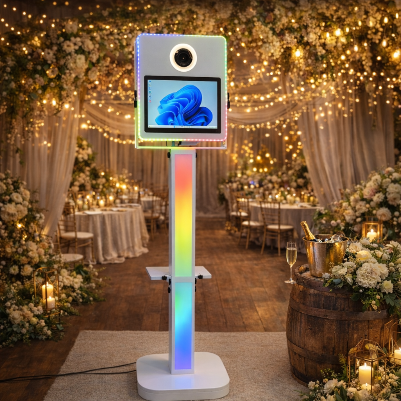 Location photobooth blanc Eure-et-Loir (28) – LED couleur changeable + numérique