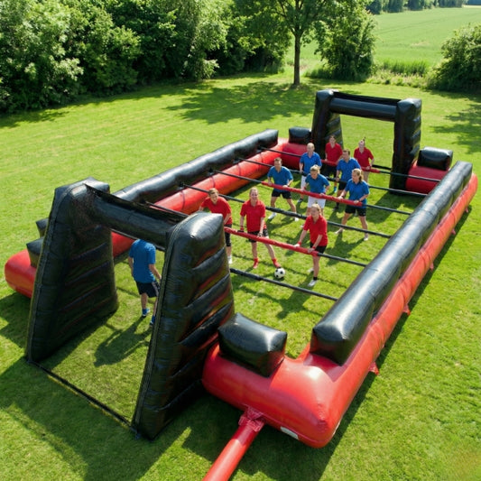 Baby-foot humain gonflable Happy Baby Foot 12×7 m en location en Eure-et-Loir (28)