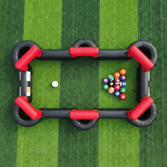 Billard géant gonflable Happy Billard XXL 7×4 m en location en Eure-et-Loir (28)