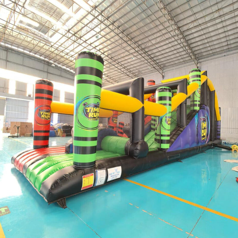 Parcours obstacles gonflable 15 m pour team-building, olympiades et événement d’entreprise à Chartres (28)