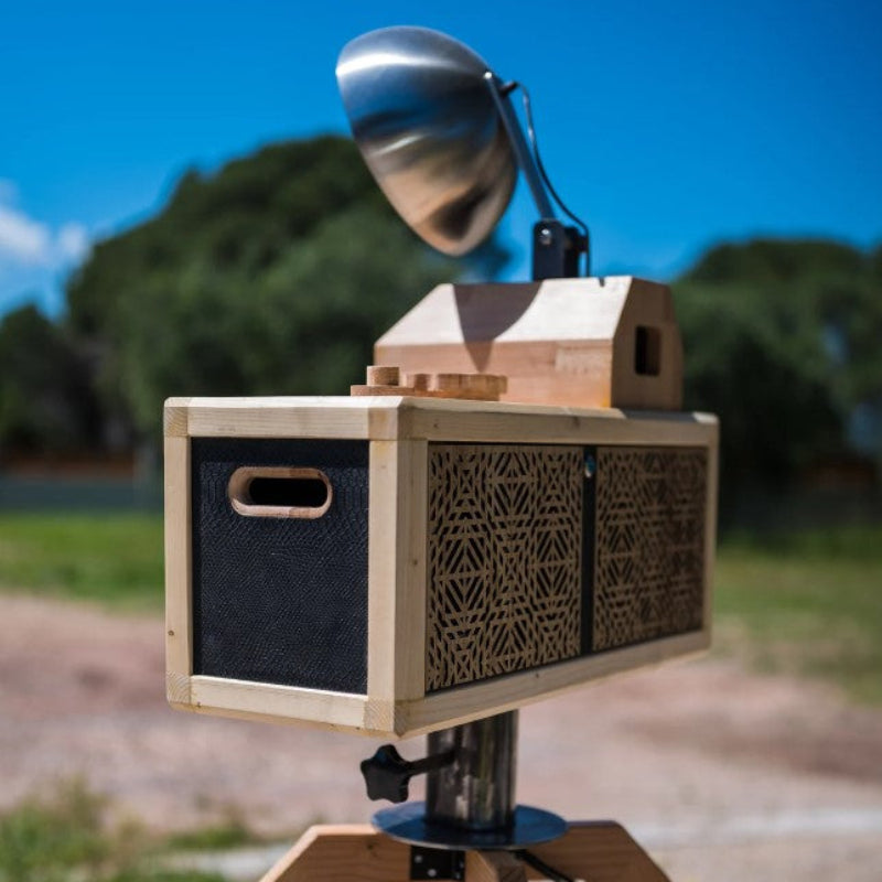 Détails du photobooth 400 tirages en bois – imprimante intégrée pour événements