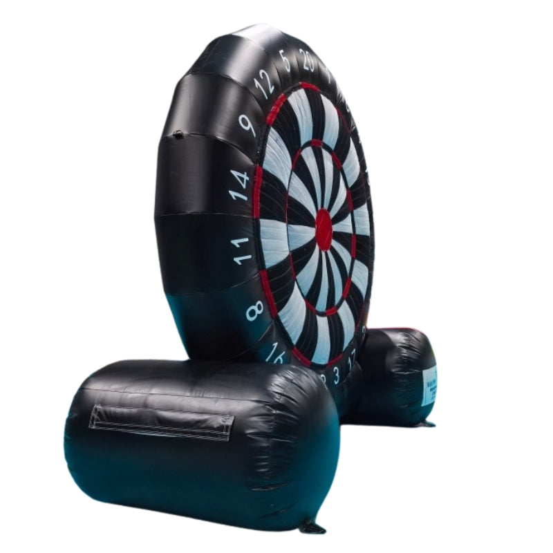 Jeu gonflable Happy Cible noir et rouge 3,6 m – location (28)