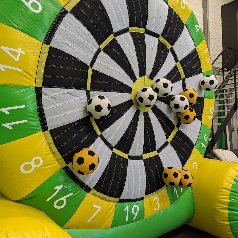 Jeu gonflable Happy Cible vert et jaune 3,6 m – location (28)