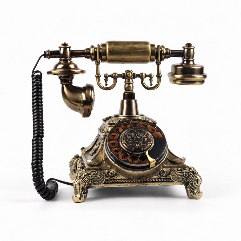 Téléphone de style antique pour livre d’or audio