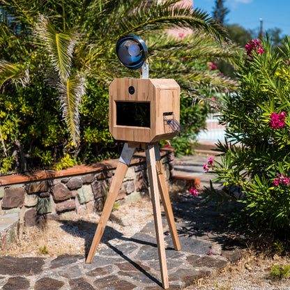 Borne photobooth en bois 150 tirages – location pour événements